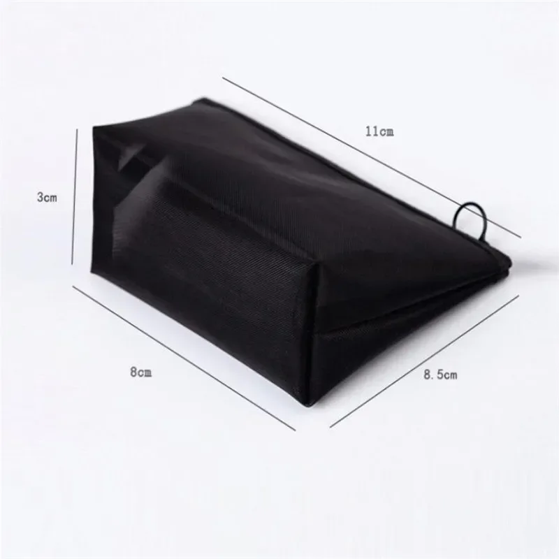 sac à cosmétiques nécessaire pour femmes et hommes, 1 pièce, organisateur de voyage transparent, petits et grands sacs de toilette noirs, pochette de maquillage