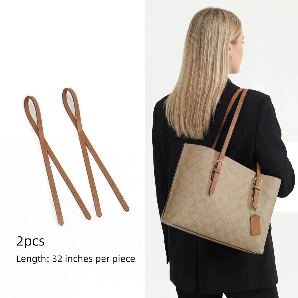 2 pièces sangle de remplacement réglable en cuir pour sac fourre-tout, poignée d'épaule, bandoulière, extension de ceinture pour femme, accessoire de sac à main sous le bras