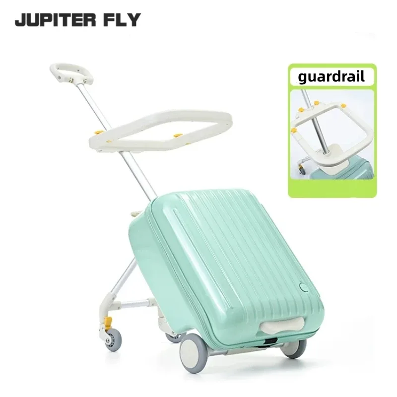 valise de voyage multifonctionnelle pour enfants, chariot à roulettes 20 pouces, bagage à main, chariot porteur pour les voyages