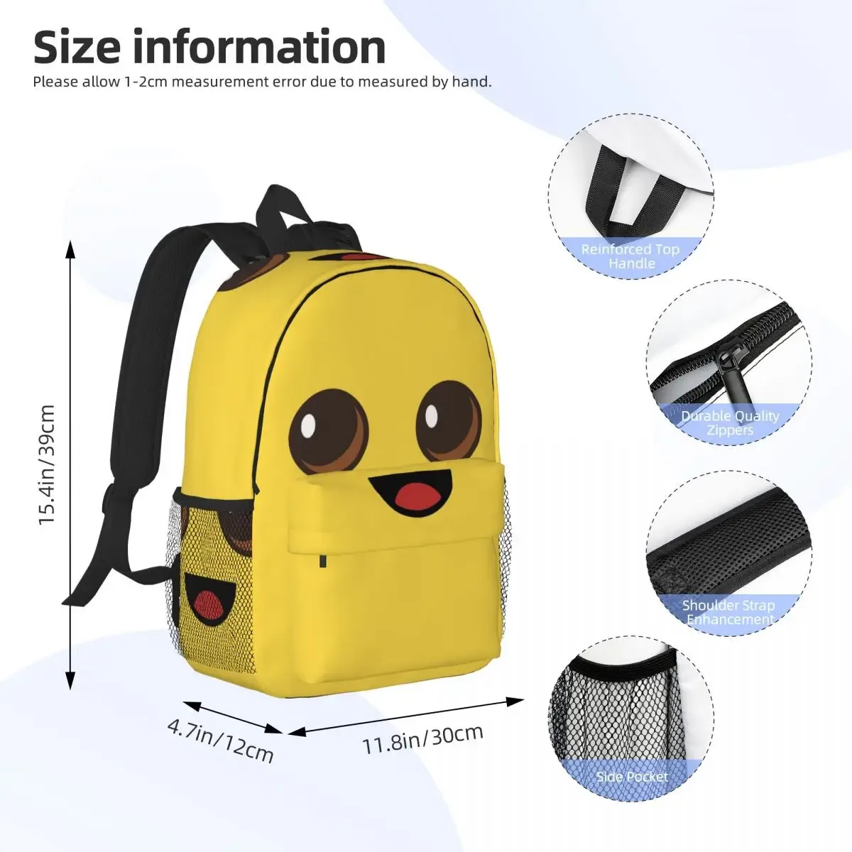 peely victory royale sac à dos banane pour étudiants, garçons et filles, sac d'école pour hommes et femmes, sacs à bandoulière pour ordinateur portable