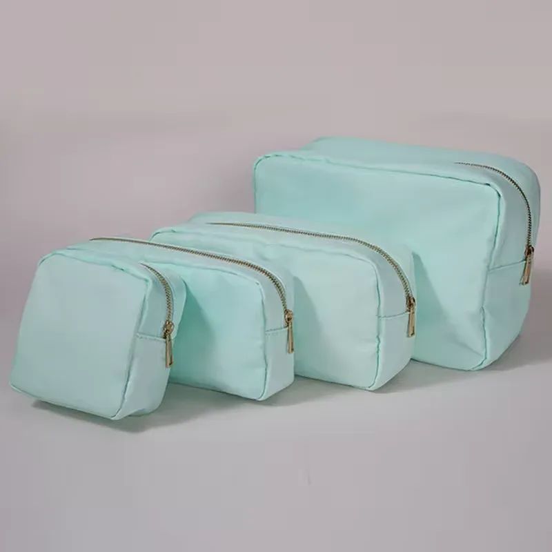 trousse cosmétique violette personnalisée, sac en nylon de maquillage, poudres personnalisées, patch chenille, grand étui de voyage, trousse de toilette, cadeau de mariée, taille xl