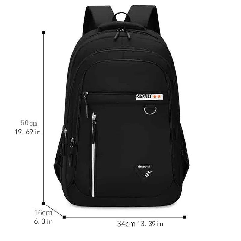 sac à dos pour homme - grande capacité, bretelles réglables, plusieurs compartiments, adapté pour l'école, les voyages et le travail, décontracté