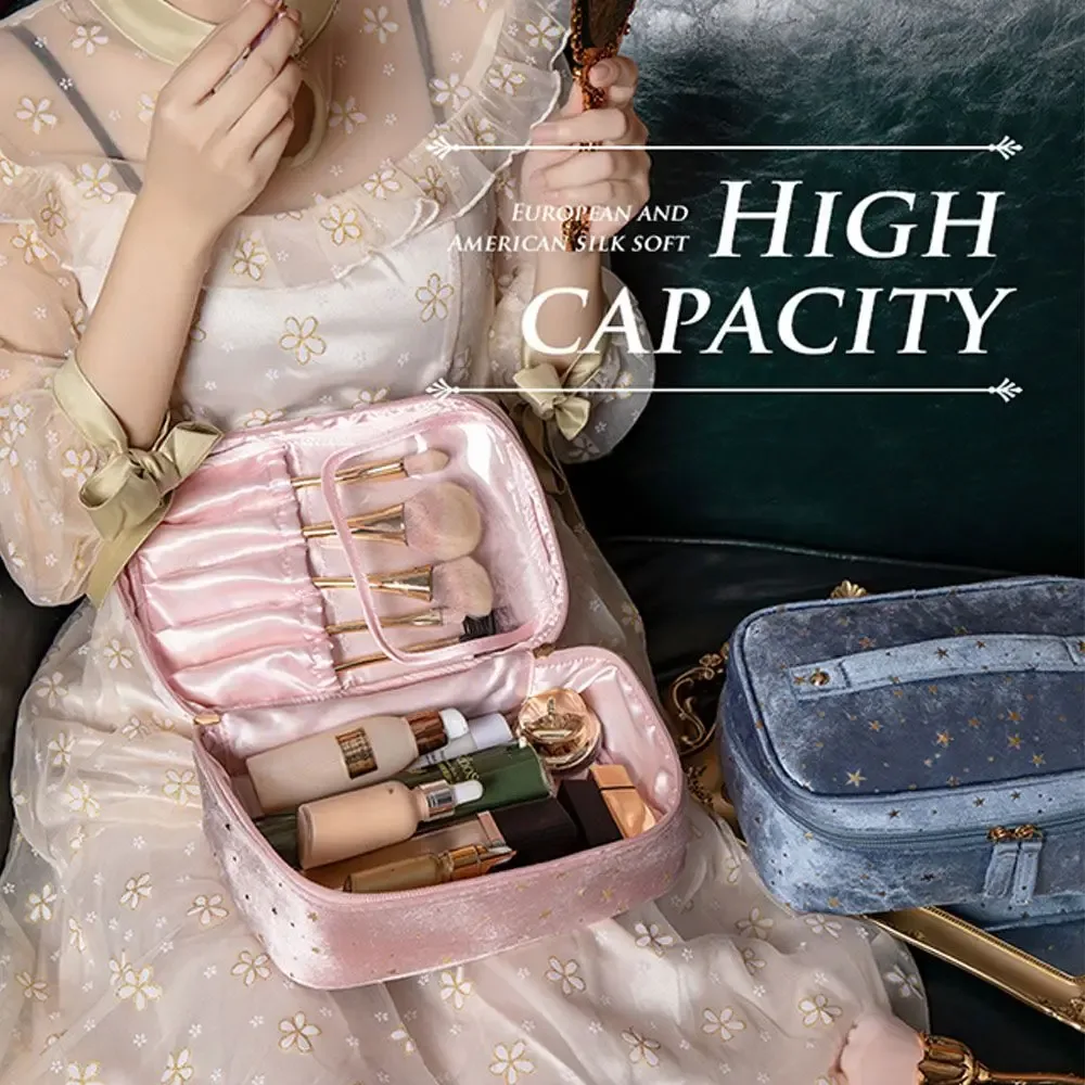 star – sacs à main de lavage de grande capacité, sacs de rangement multifonctionnels, sac à cosmétiques en velours, trousse de maquillage, trousse de toilette, sacs de rouge à lèvres