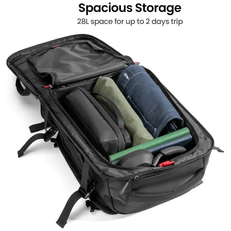 sac à dos de voyage 28l, imperméable et léger, sac à dos professionnel pour bagage à main, adapté aux voyages d'affaires de courte distance