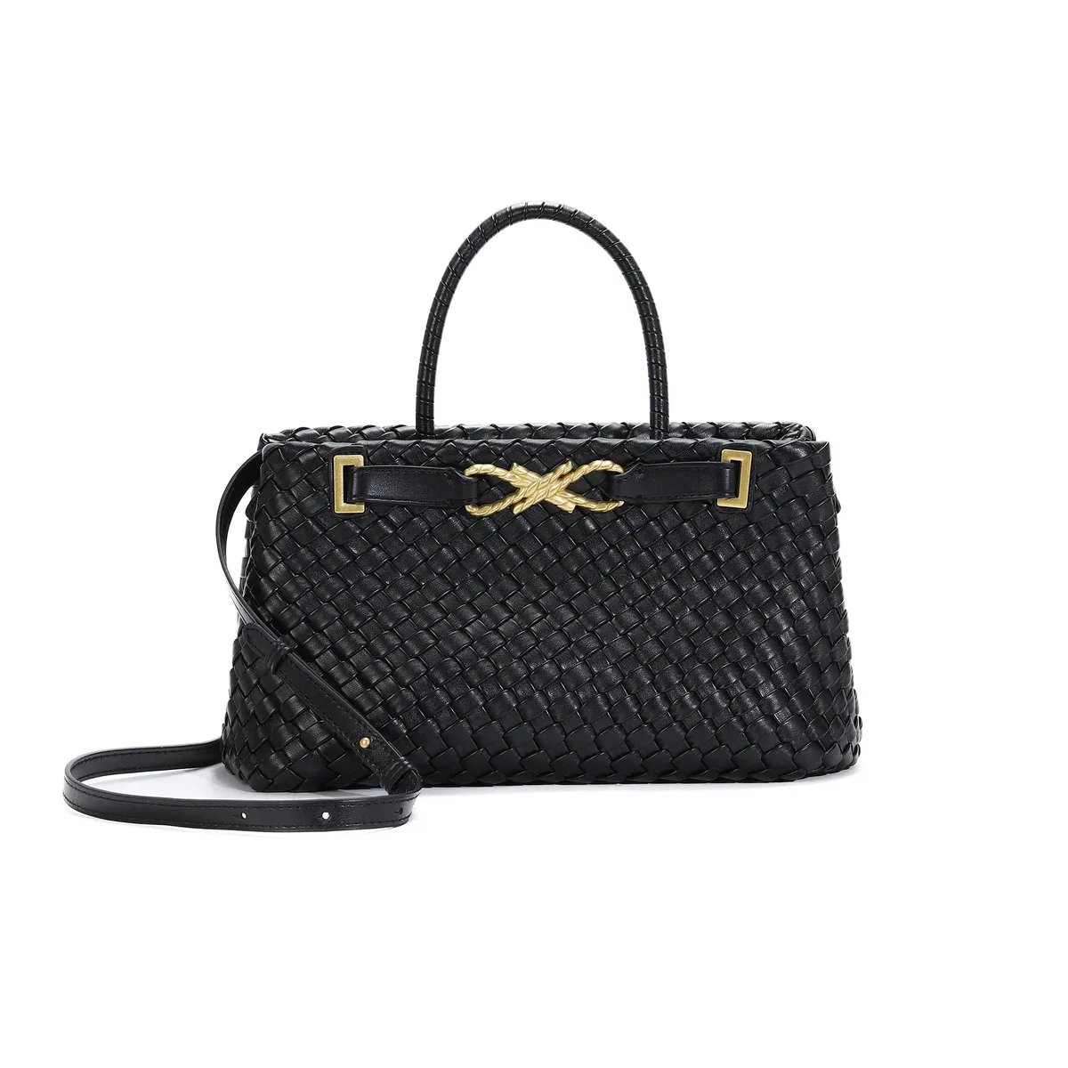 sac fourre-tout tissé pour femme en cuir végétalien, sac à bandoulière, sac à main de créateur avec poignée supérieure, sac sous le bras tendance, pochette pour téléphone