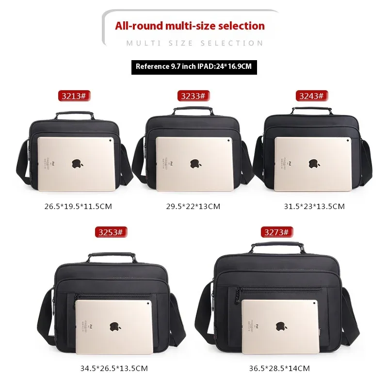 sac à bandoulière pour hommes, sacoche de messager, petite mallette d'affaires, grande capacité, multifonction, mode décontractée, étanche