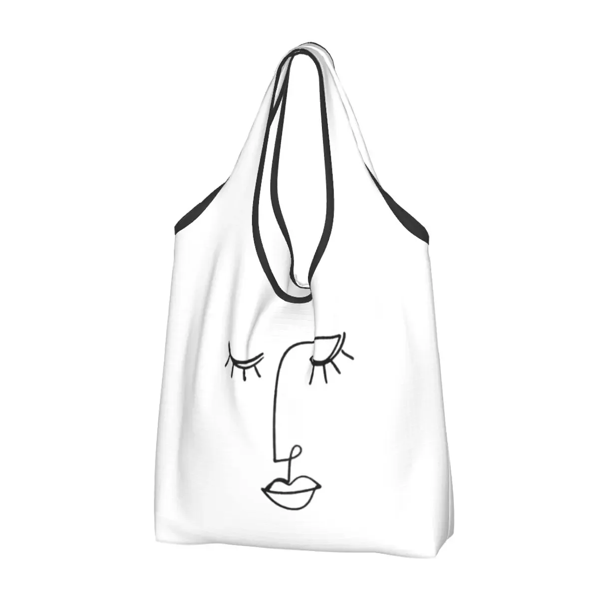 personnalisé drôle espagne pablo picasso guernica shopping sac fourre-tout portable épicerie shopper sac à bandoulière