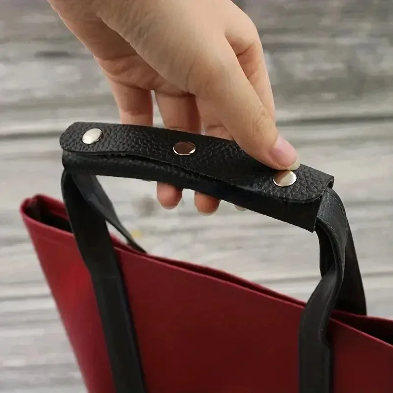 sac à bagages à poignée en cuir, gaine de protection anti-le, sac de courses portable permettant d'économiser du travail, poignée de sac, manchon de protection