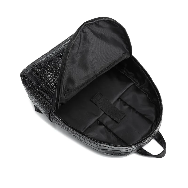 sac à dos de mode hommes de luxe alligator sacs à dos en cuir pu pour hommes sacs pour ordinateur portable grande capacité sacs à dos de voyage cartable d'étudiant