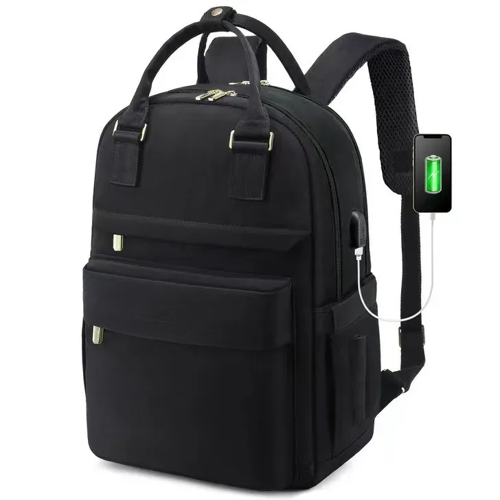 sac à dos pour ordinateur portable avec port de chargement usb, sac à dos d'affaires en cas de déchirure pour les voyages, sac à dos décontracté pour hommes et femmes, 14 pouces, 15 pouces