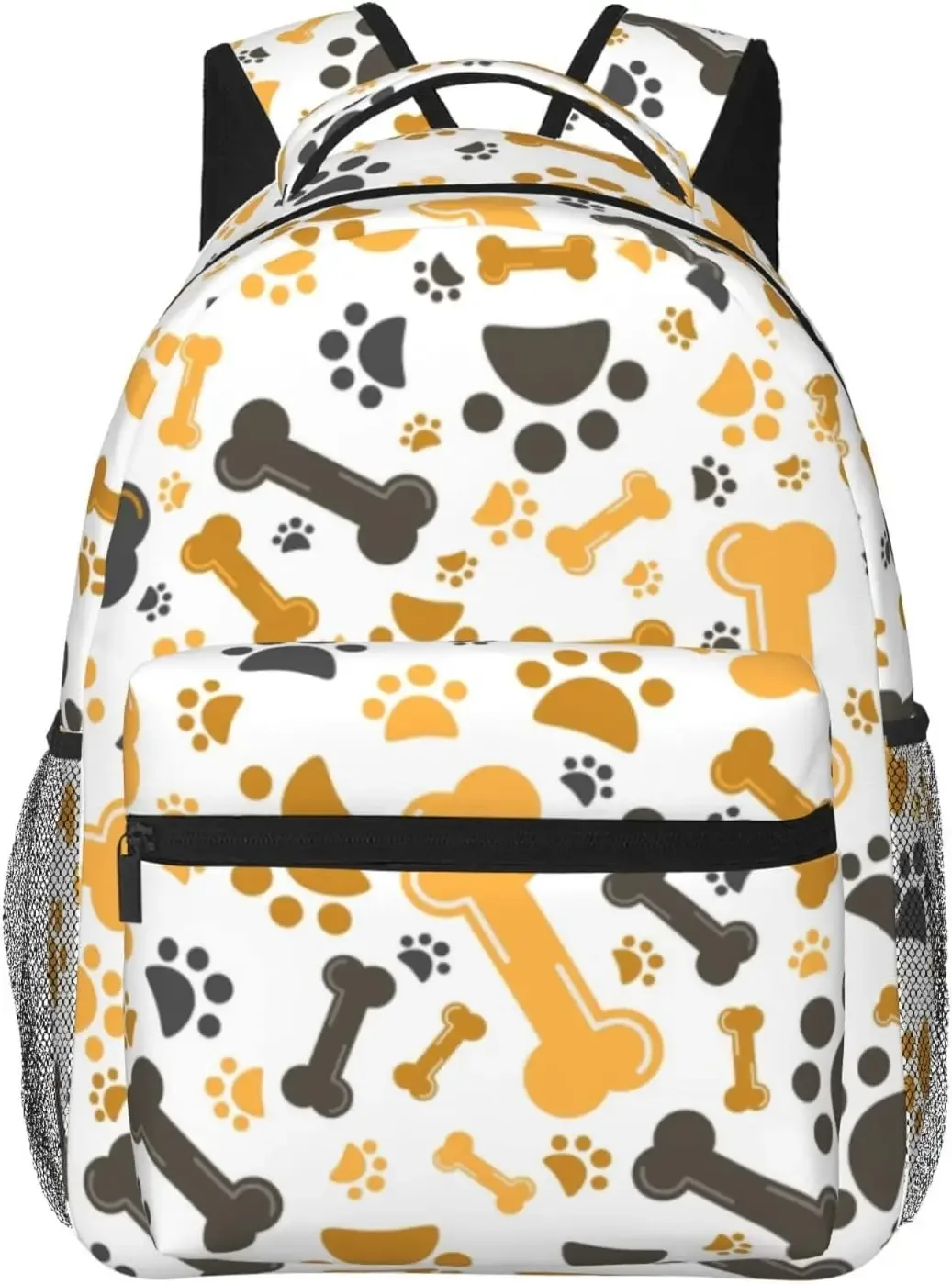 sac à dos léger à imprimé patte de chien bleu pour hommes et femmes, sac à livres universitaire, sac à dos de voyage décontracté, sac à dos pour ordinateur portable, mignon