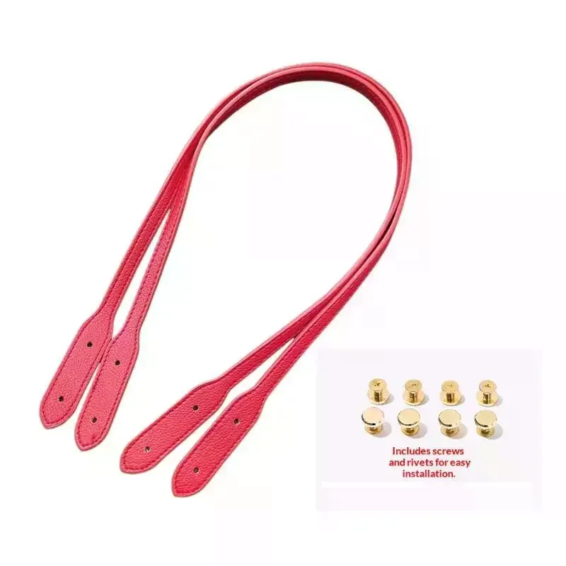 sangles de sac avec rivets, longueur 72cm, sangle de poignée en cuir pu, sangle de sac à bandoulière détachable, accessoires de remplacement pour sac diy, 2 pièces
