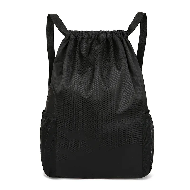logo personnalisé nouveau style sac à cordon sac à dos pour hommes et femmes sac à dos de voyage simple avec sac de sport de fitness de grande capacité