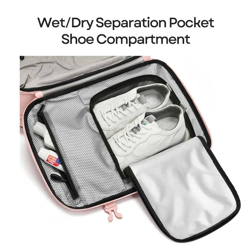sac à dos de voyage pour femme, sac à dos à compression sous vide pour ordinateur portable 16 pouces, sac à dos scolaire avec chargement usb, sac à dos de randonnée et d'affaires extensible
