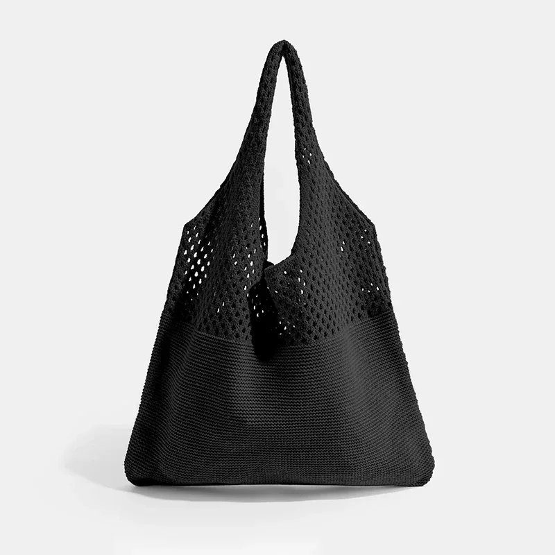 sac fourre-tout vintage chic en fil tissé avec intérieur spacieux, sac à bandoulière décontracté, sac à main utilitaire pour le shopping