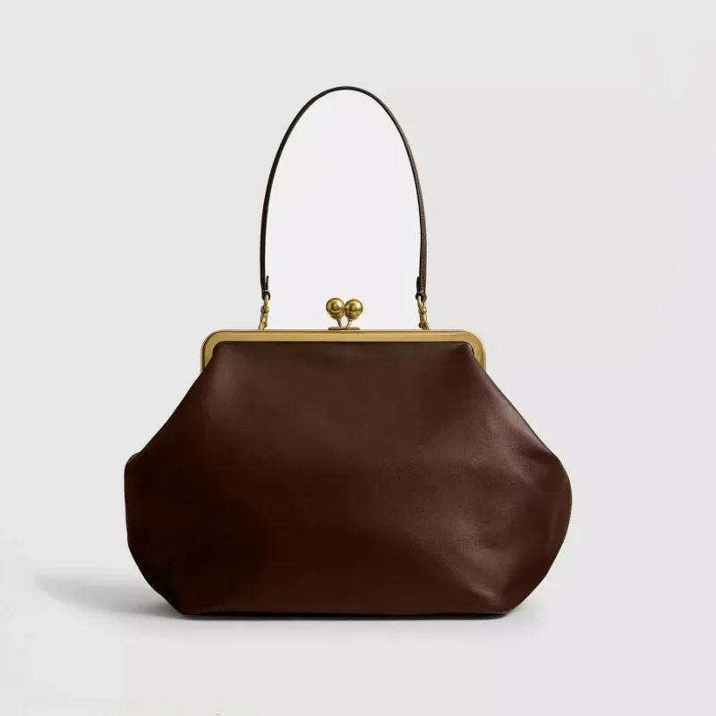 sac à bandoulière de luxe pour femme, design irrégulier exquis, sac à main coquillage, grande capacité, pochette à clip, sac de soirée élégant
