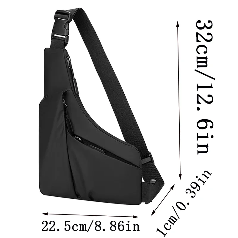 sac de poitrine polyvalent et décontracté pour hommes, option multicolore, sac à bandoulière pour les sorties quotidiennes