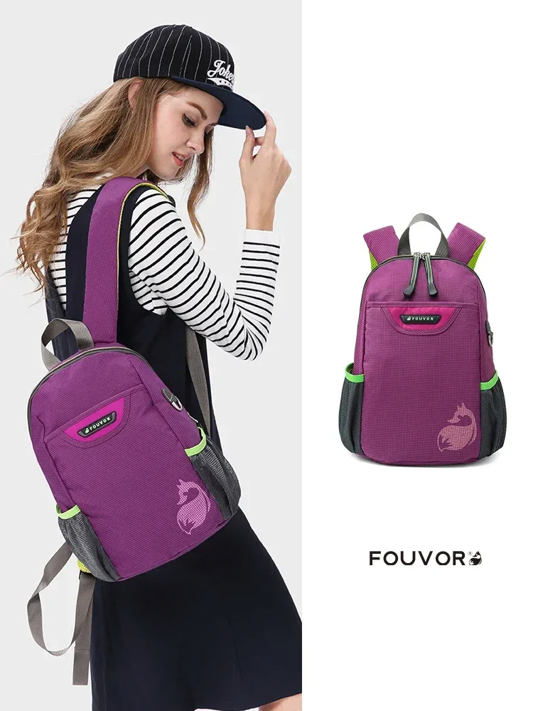 fouvor femmes sport sac à dos petite toile noir voyage sac à dos tendance 2025 nylon imperméable décontracté mode femme sacs 2717-15