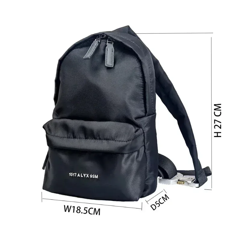 sac dos nylon lettre logo doublure nylon intérieur zippé style décontracté capacité inférieure 20 litres usage voyage sport