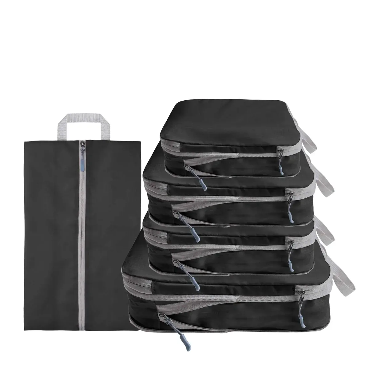 organisateur voyage beige clair motifs palmiers vagues grande capacité sac rangement nylon résistant eau polyvalent femmes