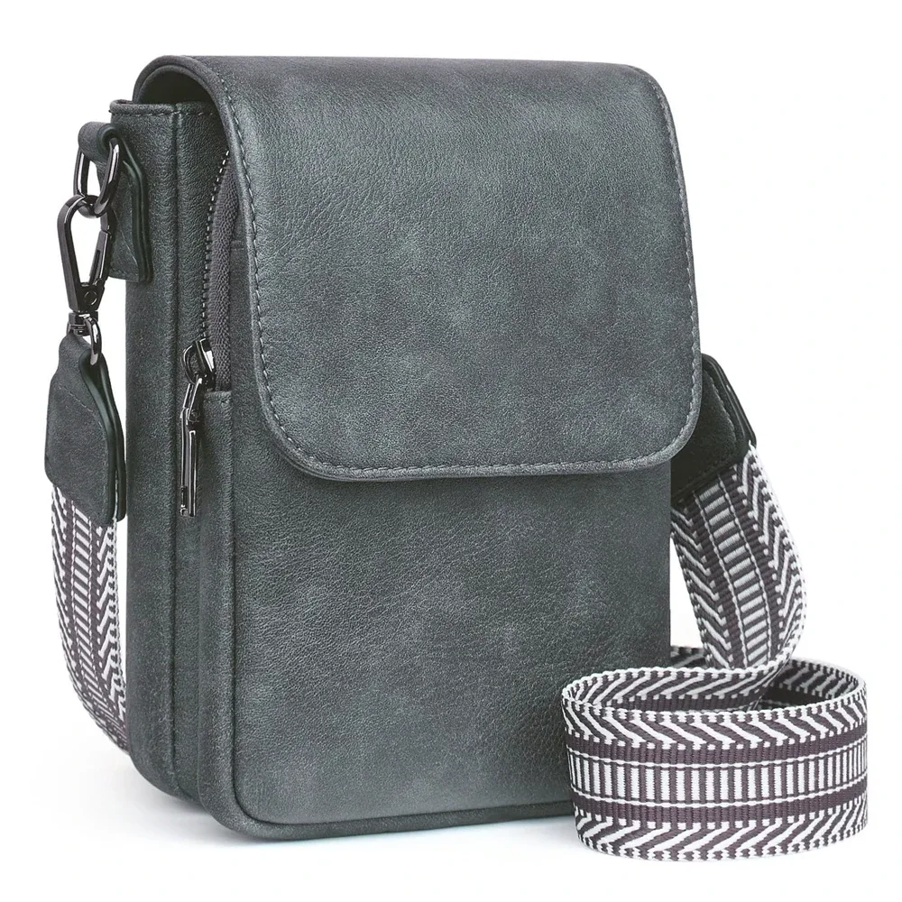 sac à bandoulière rétro en cuir pu pour femmes, large bandoulière simple avec couvercle, petit sac carré à la mode, nouvelle collection