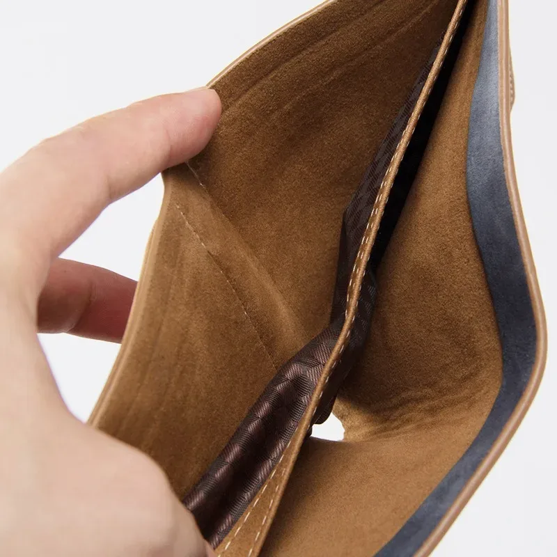 portefeuille court en cuir sablé fin pour homme baellerry, porte-cartes multiples, organisateur de cartes de permis de conduire simple et professionnel