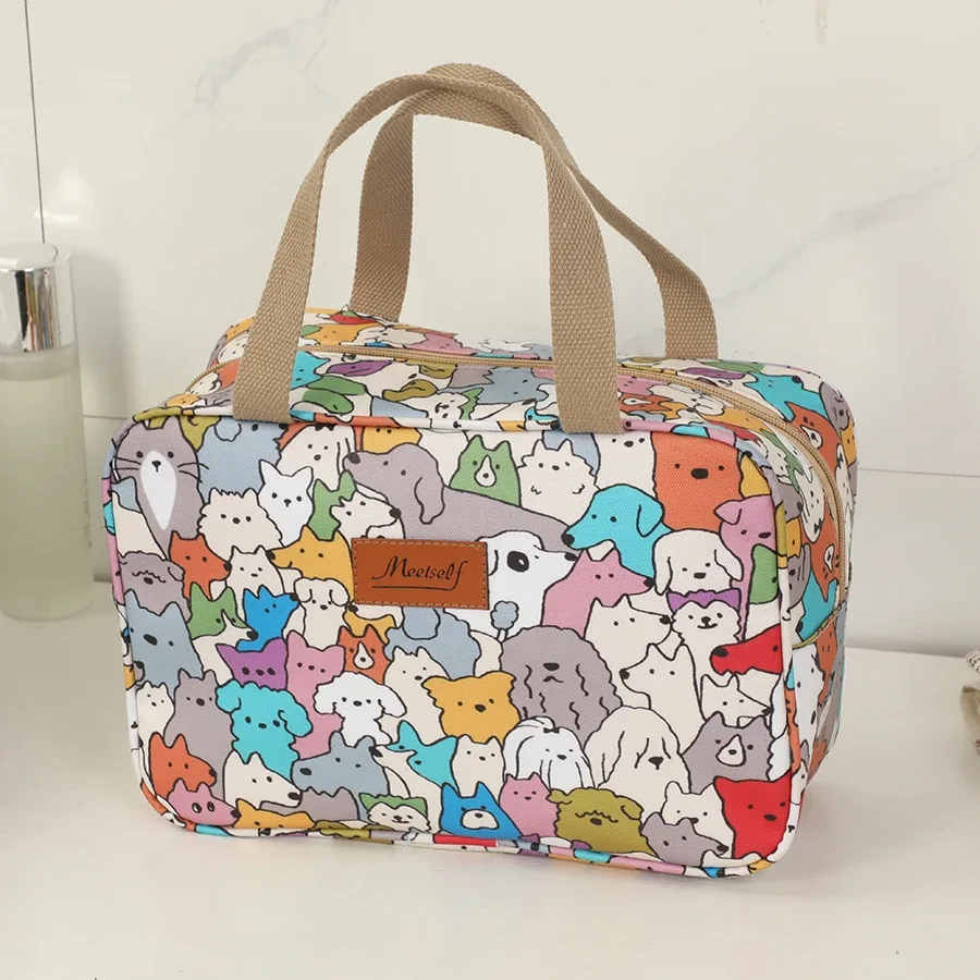 trousse de toilette portative de grande capacité, trousse de maquillage, sac de rangement portable étanche pour le bain et le fitness