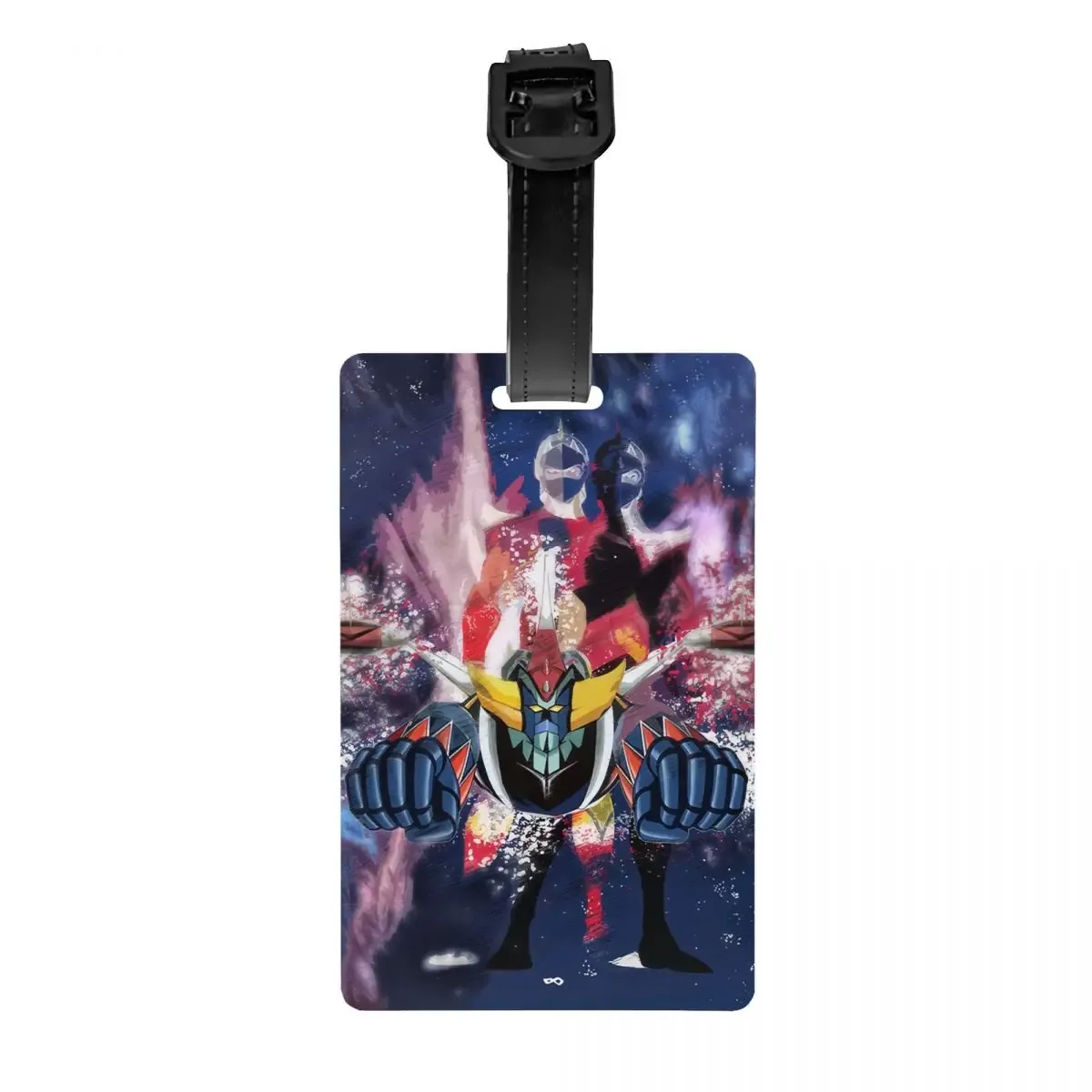 étiquettes à bagages personnalisées goldorak grendizer pour valises, mignonnes, anime ufo robot goldrake, couverture de confidentialité, carte d'identité