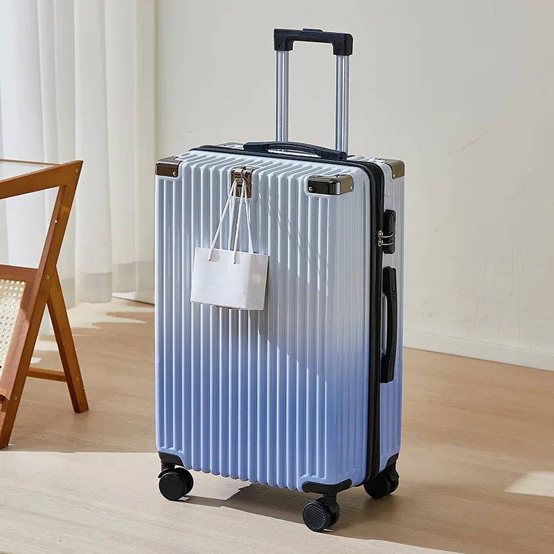 valise à roulettes moderne personnalisée, grand bagage pc abs de 20/22/24/26/28 pouces avec serrure à combinaison, valise de prix de gros