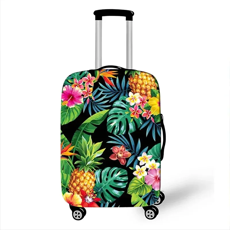 arbre hawaïen plage impression housse de bagage coucher de soleil noix de coco femmes hommes valise de voyage housses de protection horus boîtier de chariot couverture cadeau