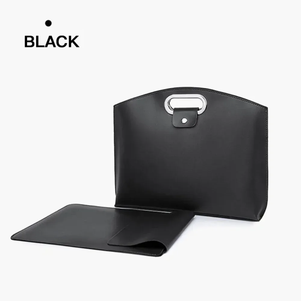 sac fourre-tout simple en pu pour documents de bureau, couleur unie, sac pour ordinateur portable, sac de fichiers, sac à main de grande capacité, sac d'ordinateur pour femmes