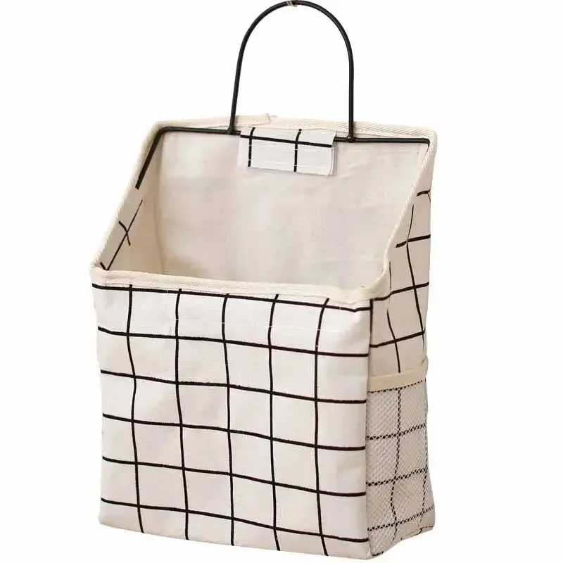 support mural en tissu à poche unique pour rangement, organisateur de salle de bain, solution de rangement suspendue pour chambre et dortoir