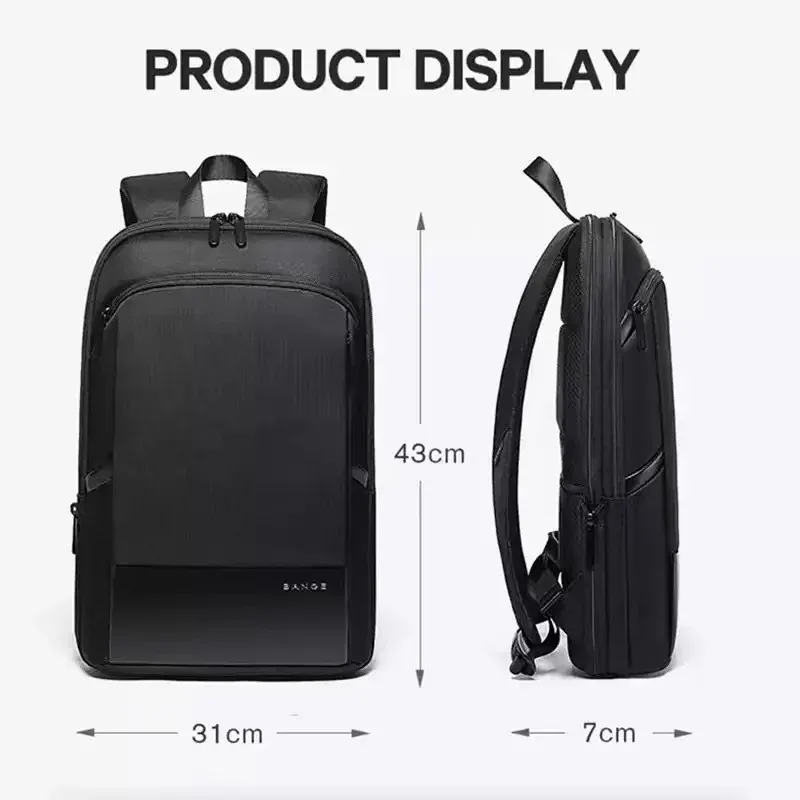 sac dos oxford université polyester noir design simple fonctionnel bandoulière arquée poche limon fermeture éclair informatique décontracté voyage unisexe
