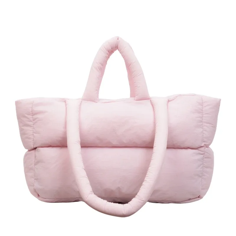 sac à main luxe sac bandoulière femme 2025 hiver dernière tendance femmes sacs fourre-tout à bandoulière espace coton rembourré grande capacité shopper fourre-tout qualité trajet sacs à main dame