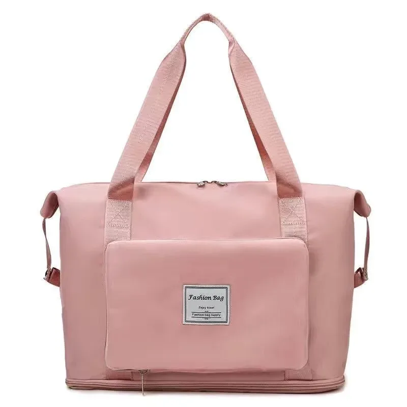 sac de voyage pliable pour femmes, grande capacité, portable, rangement de maternité, courtes distances, voyage, natation, fitness, sac à main