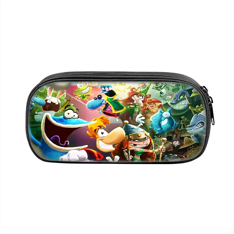 jeux de dessin animé rayman legends 2 pièces ensemble sac à dos cartable garçons filles camping sac à dos trousse à crayons sac à crayons boîte à crayons