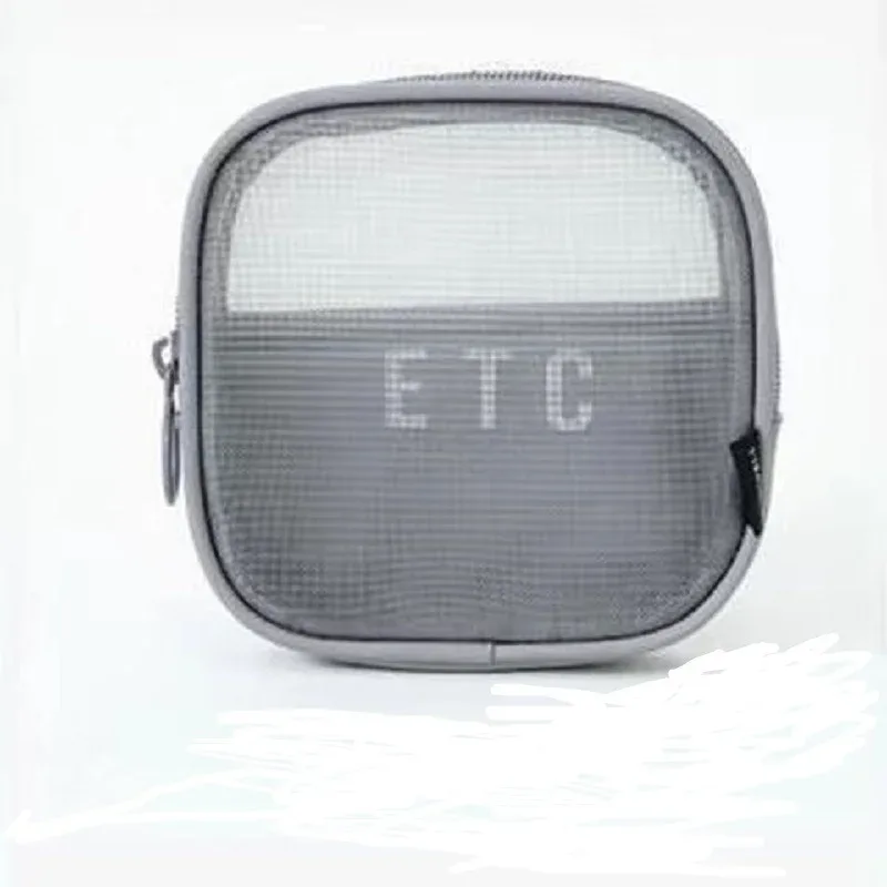 trousse de maquillage pour femmes, sac de voyage, trousse de toilette, trousse de rangement, sacs de maquillage à fermeture éclair, sac à cosmétiques en maille transparente