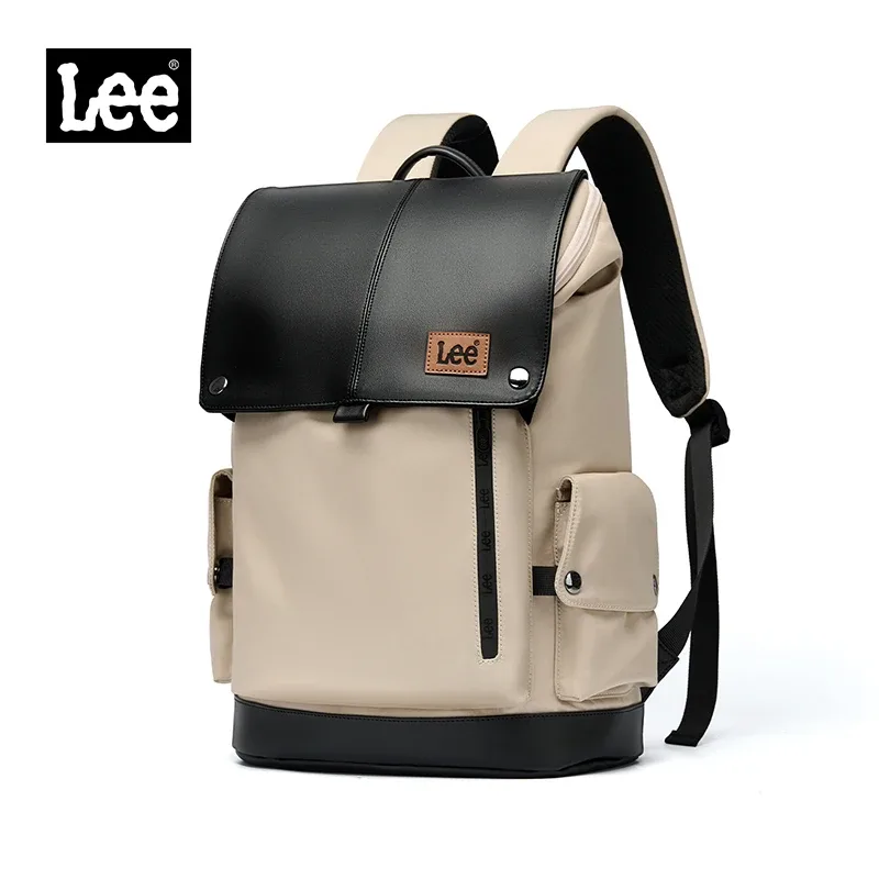 lee nouveau style coréen sac à dos en cuir à rabat femmes hommes grande capacité affaires banlieue voyage sac à dos acheter ordinateur portable école livre sac