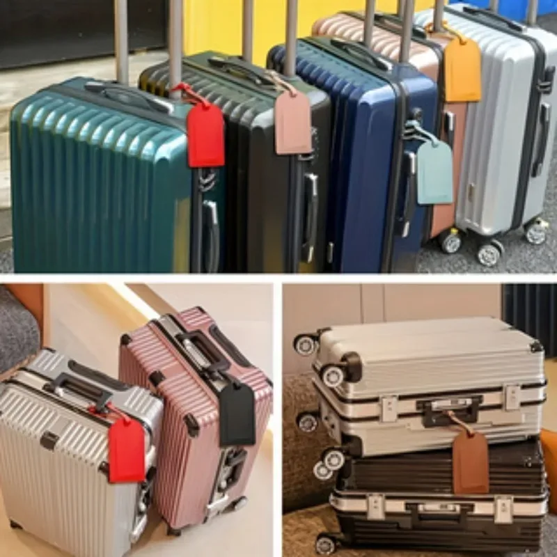 étiquettes de bagages personnalisées en pu, étiquette de valise, étiquettes de bagages, accessoires de voyage, mariage, cadeaux d'anniversaire, 2 pièces