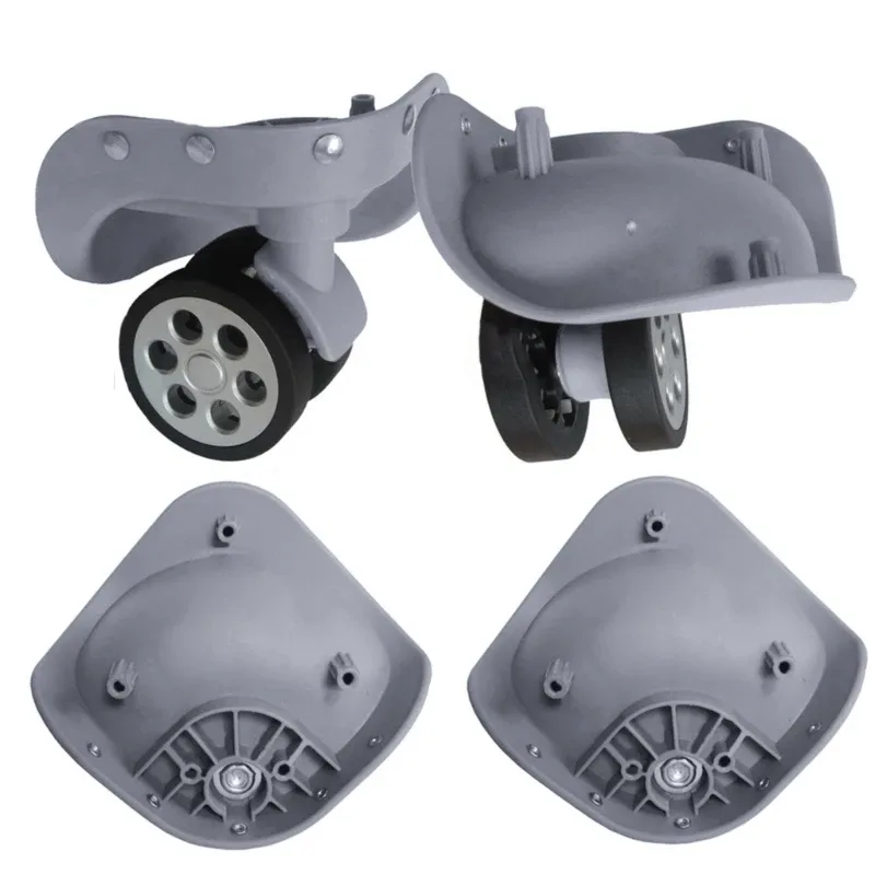 Roues Pivotantes Plastique Noir Gris Rose Remplacement Chariot Voyage Usage Longue Durée Bricolage Rechange Sac Valise Trolley