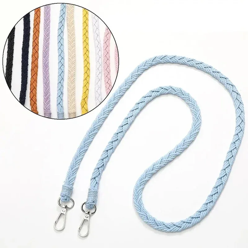 sangle tressée tissée à la main pour sac à bandoulière, accessoires de remplacement, ceinture anti-perte, sangle de téléphone, corde de suspension