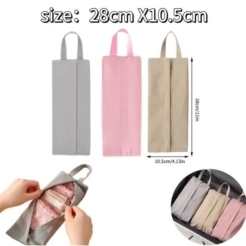 organisateur de sous-vêtements de voyage 1/2/3 pièces, sac de rangement multifonctionnel pour chaussettes et sous-vêtements, pochette organisatrice pour bagages et vêtements de sac à dos
