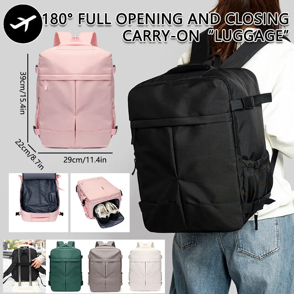 sac à dos de loisirs pour l'europe et les états-unis, sac à dos de voyage de grande capacité, compartiment à chaussures indépendant, sac pour ordinateur.