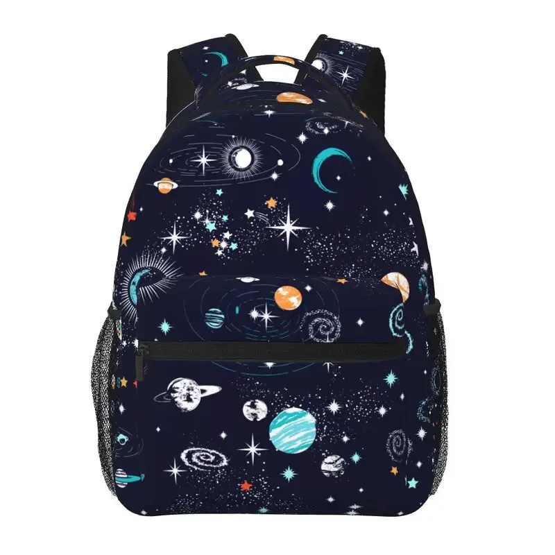 sacs d'école à motif planète spatiale pour tout-petits, pour garçons et filles, jolis sacs à dos de voyage unisexe, sac à dos souple pour ordinateur portable
