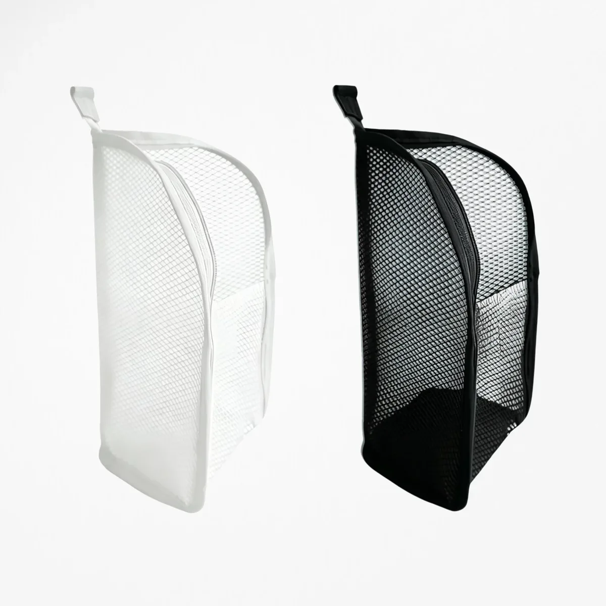 trousse de toilette portable en maille, organisateur de voyage suspendu léger et pliable transparent pour brosse à dents et articles de voyage