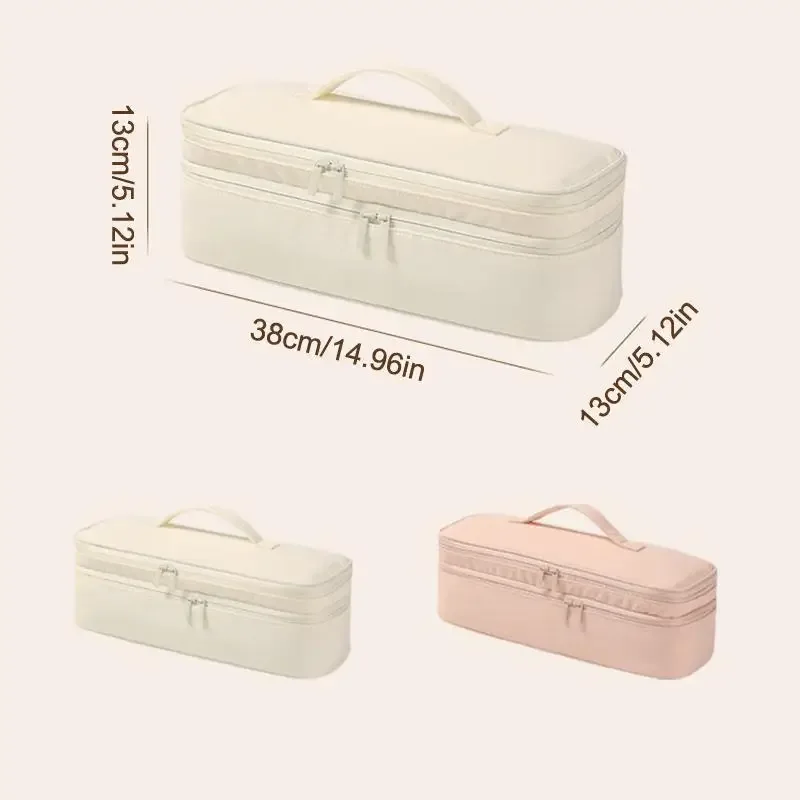 sac de rangement portable pour sèche-cheveux, grande pochette de voyage protectrice pour accessoires de coiffure