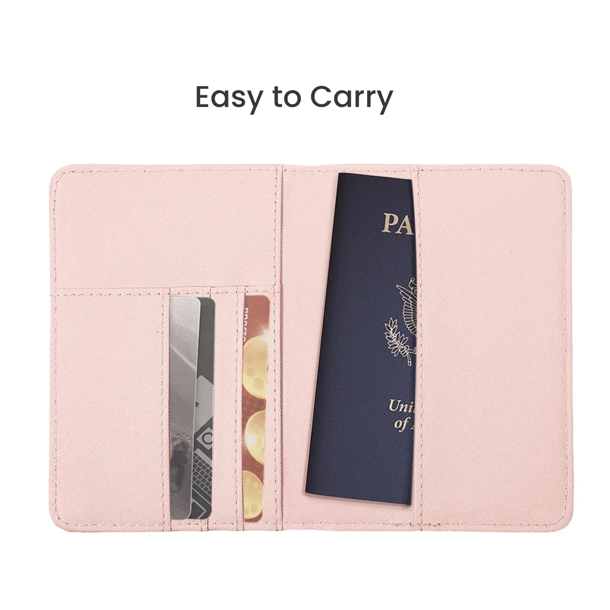 étiquette bagage simili cuir rose doré passeport motif avion accessoire voyage compartiment documents cartes identité