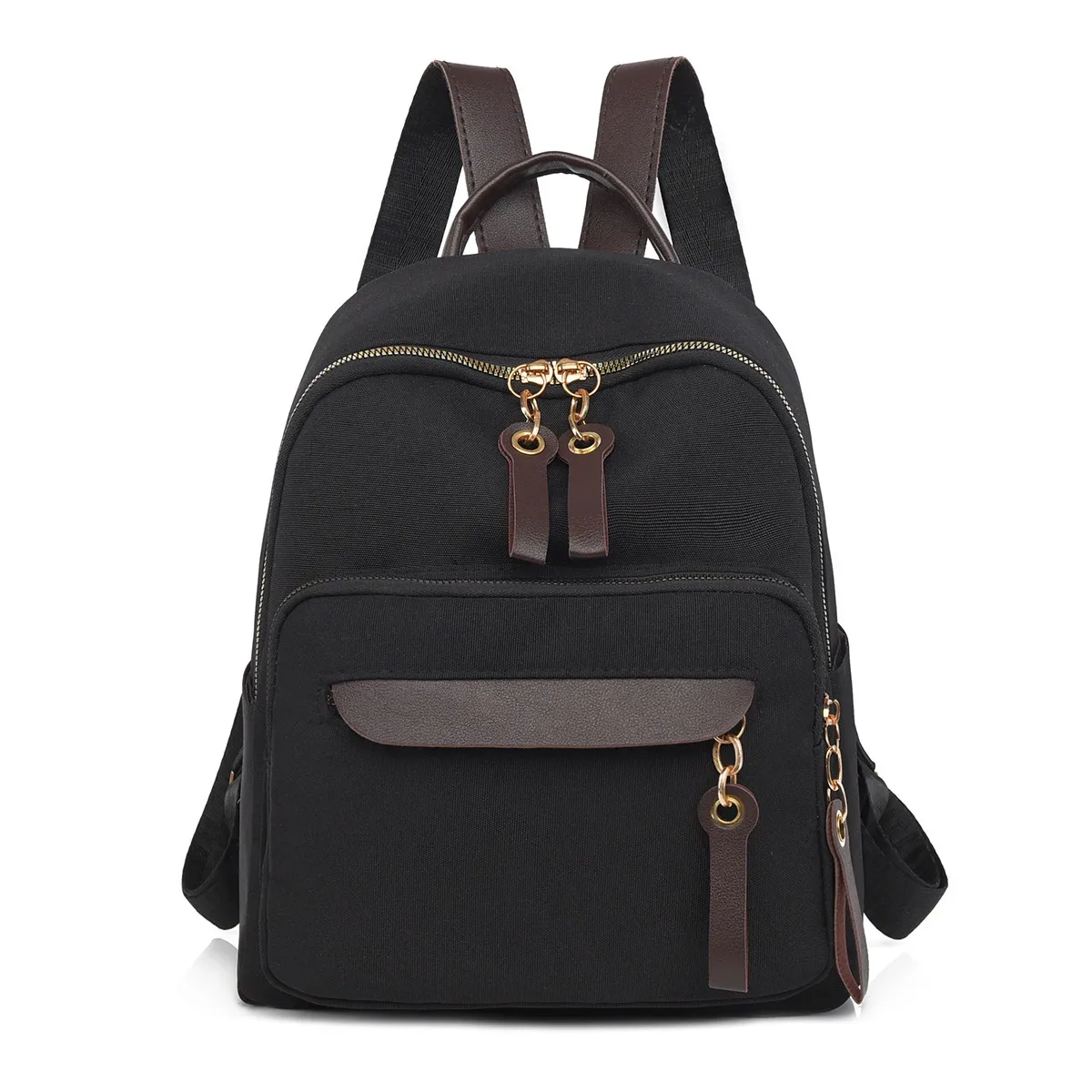 sac à dos de personnalité de haute qualité pour femmes, petit sac à dos de voyage tendance, polyvalent, mode bloc de couleur, sacs d'université antivol, 2026