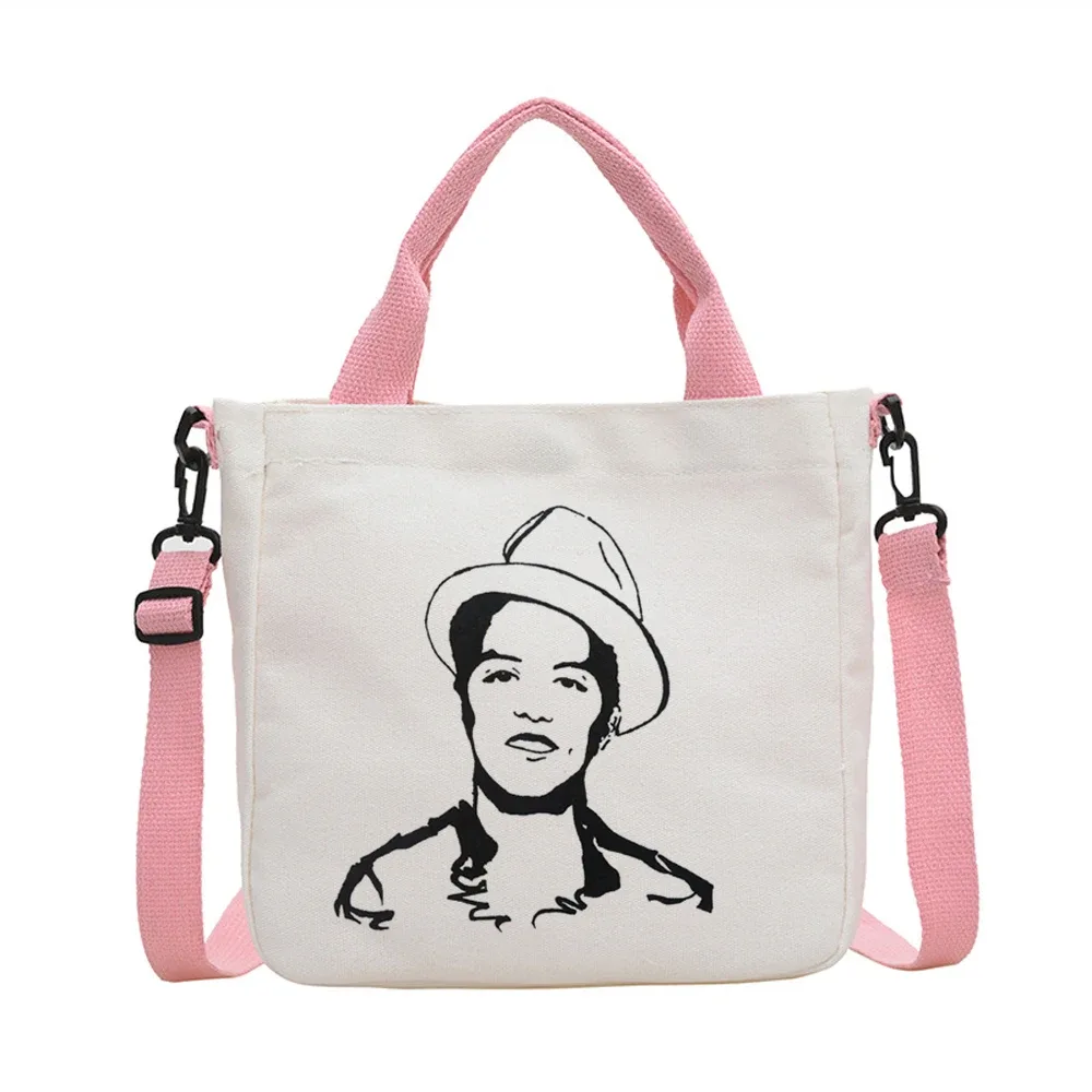 sac fourre-tout bruno mars, sac de shopping personnalisable, sac cabas, sac à bandoulière, sac fourre-tout femme