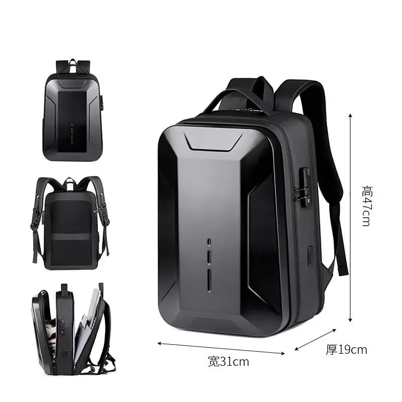 sac à dos multifonctionnel à coque rigide pour hommes, sac pour ordinateur portable de 15.6 pouces pour étudiants, sac de sport électronique, sac pour ordinateur de jeu de 17.3 pouces